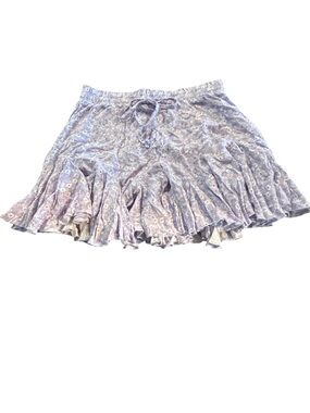Aeropostale Lavender Floral Ruffled Skater Skirt